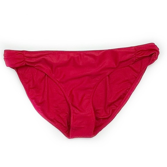 Rachel Pally Saint Croix Side Ruched Bikini Bottoms in Red - Picture 4 of 8